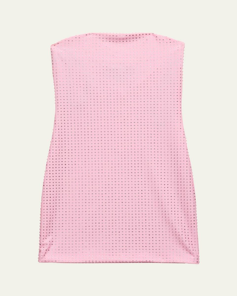 Girl's Krista Rhinestone Tube Dress, Size S-X